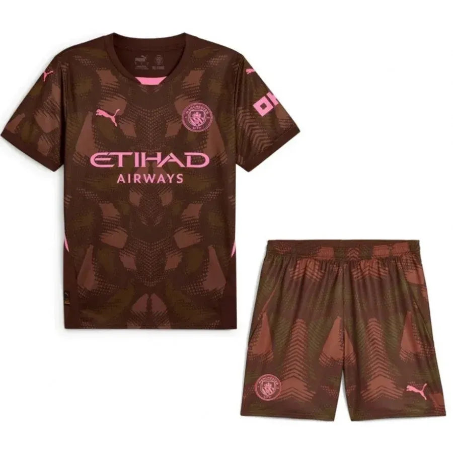 KIDS MANCHESTER CITY 2024 2025 HOME GOALKEEPER KIT
