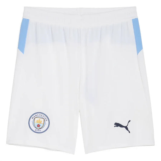 MANCHESTER CITY 2025 2026 HOME WHITE SHORTS