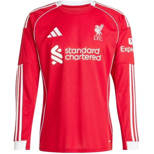 LIVERPOOL 2025 2026 OFFICIAL HOME LONG SLEEVE JERSEY