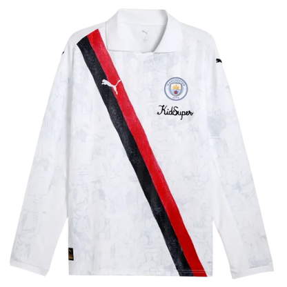 Manchester City Home Jersey 2025/26 Long Sleeve - Fan Version