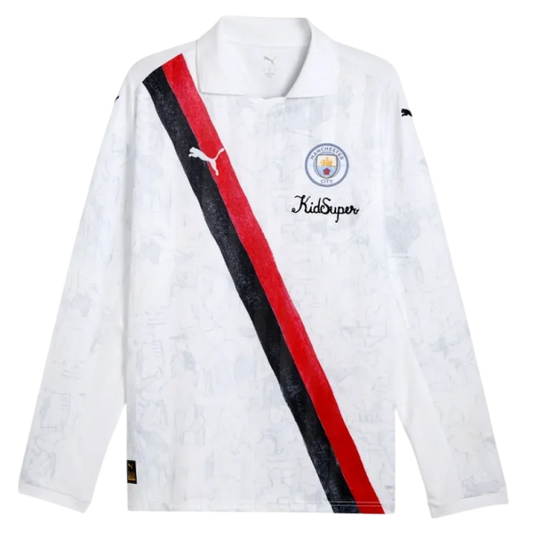 Manchester City Home Jersey 2025/26 Long Sleeve - Fan Version