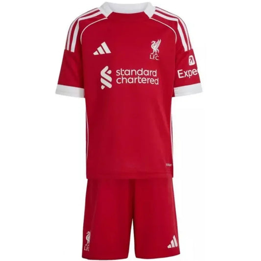 OFFICIAL LIVERPOOL 2025/2026 HOME KIDS KIT