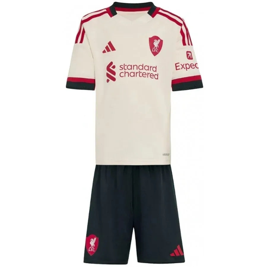 OFFICIAL LIVERPOOL 2025/2026 AWAY KIDS KIT