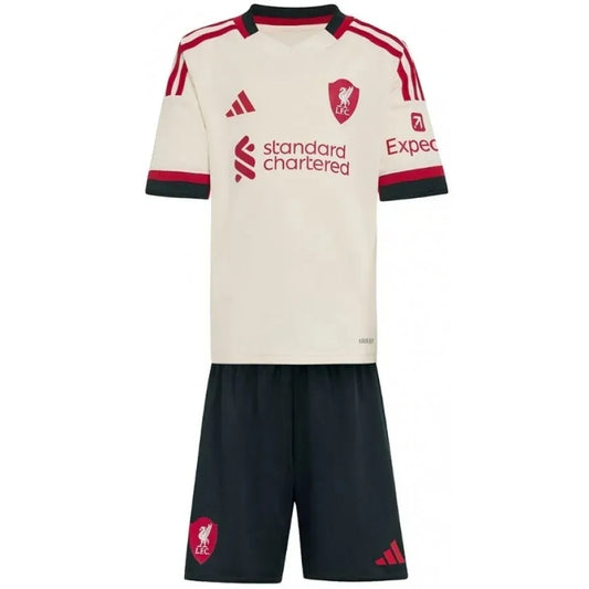 OFFICIAL LIVERPOOL 2025/2026 AWAY KIDS KIT