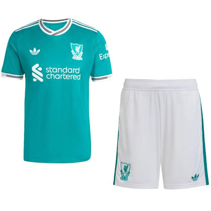 OFFICIAL LIVERPOOL 2025/2026 THIRD KIDS KIT