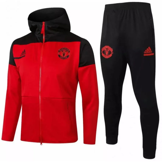 MANCHESTER UNITED HOODED TRAINING KIT 2020 2021 RED