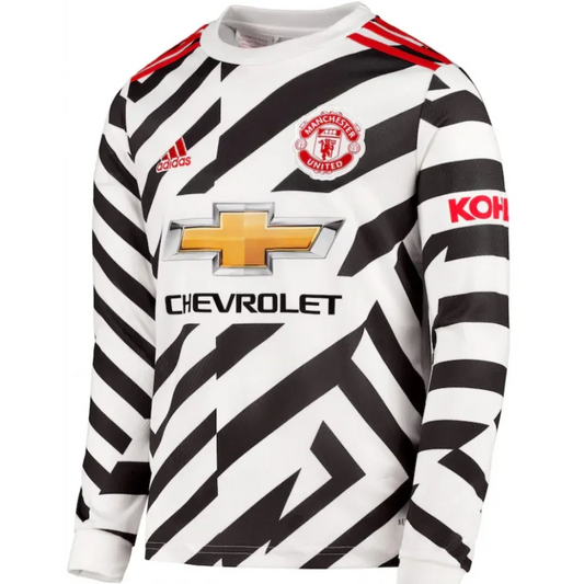 OFFICIAL MANCHESTER UNITED 2020 2021 III LONG SLEEVE PLAYER SHIRT