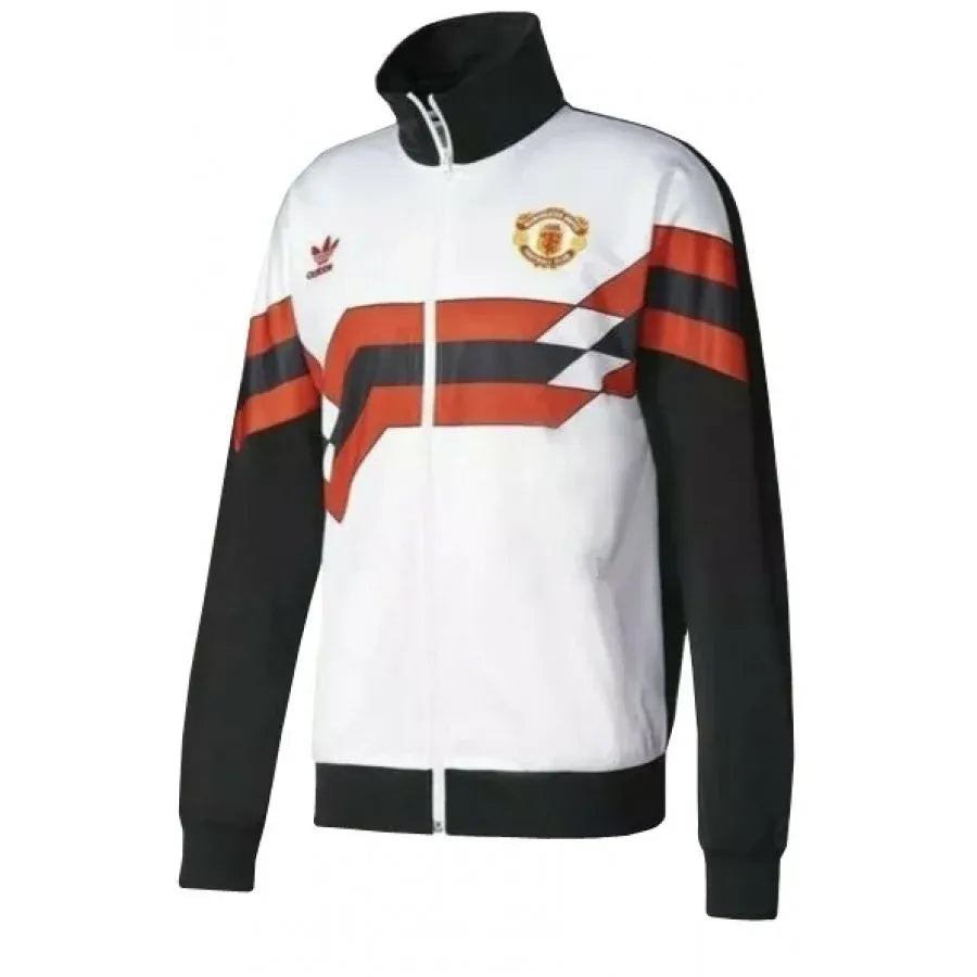 RETRO MANCHESTER UNITED JACKET 1989 1990 WHITE