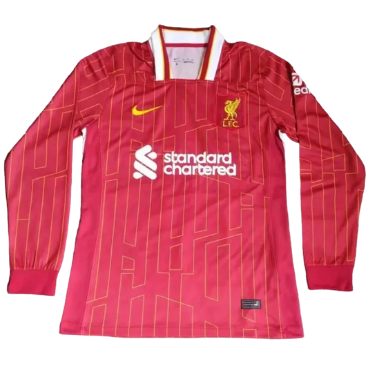 LIVERPOOL 2024 2025 HOME LONG SLEEVE JERSEY