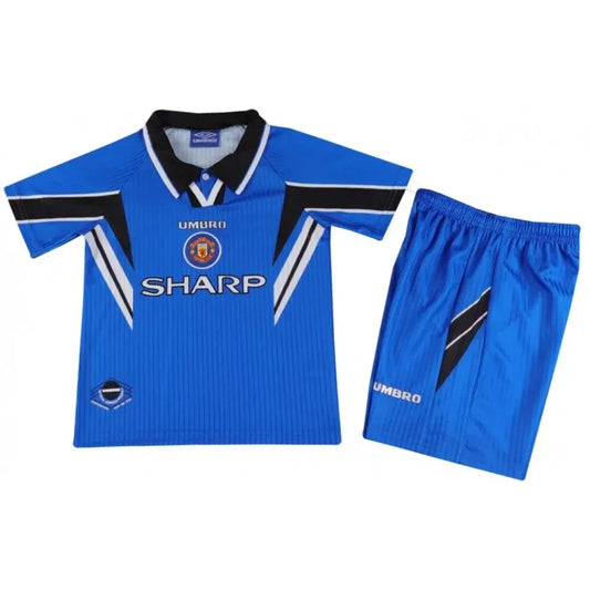 MANCHESTER UNITED 1996/1997 THIRD RETRO KIDS KIT