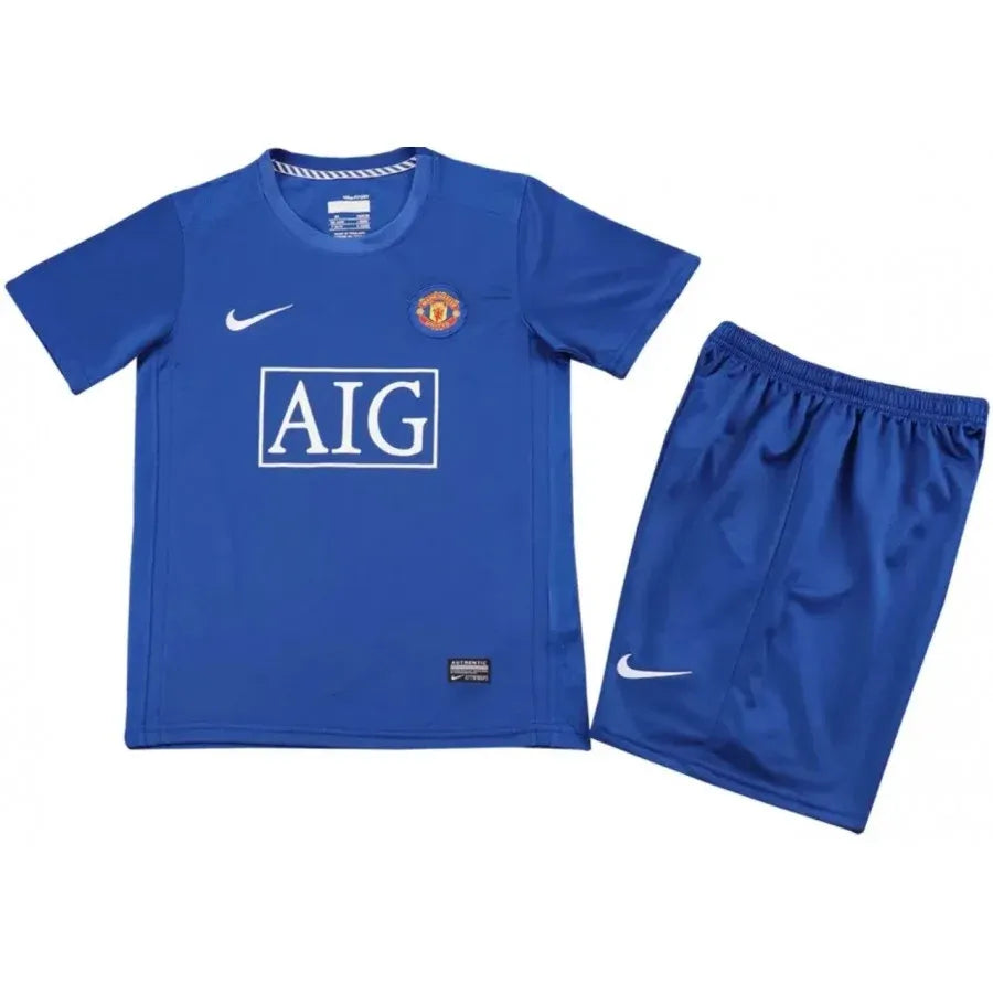 MANCHESTER UNITED 2008/2009 THIRD RETRO KIDS KIT