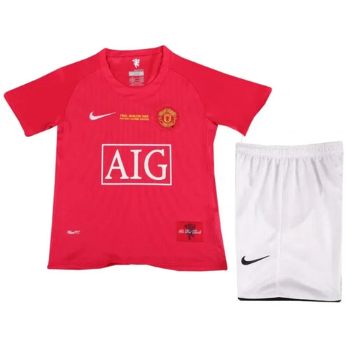 KIT KIDS I MANCHESTER UNITED 2007 2008 HOME RETRO