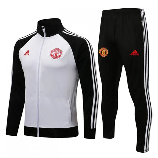 MANCHESTER UNITED TRAINING KIT 2021 2022 WHITE AND BLACK