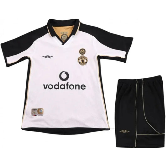 KIT KIDS II MANCHESTER UNITED 2001 2002 AWAY RETRO