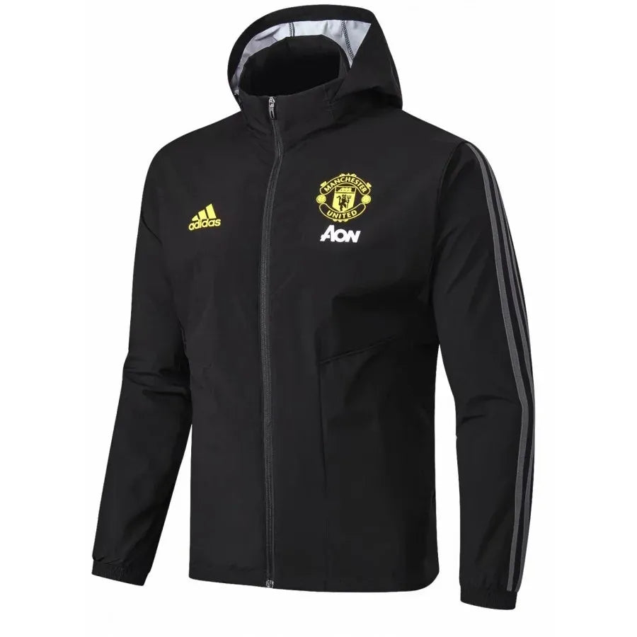 MANCHESTER UNITED HOODED JACKET 2019 2020 BLACK