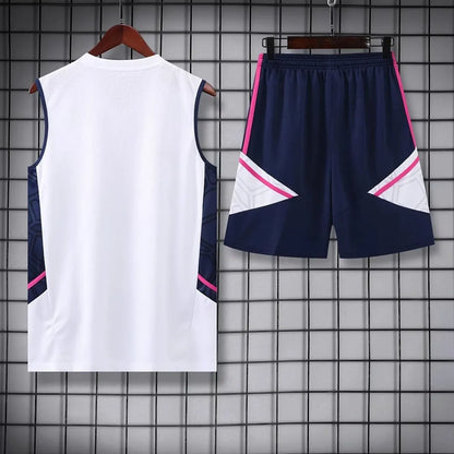 Arsenal Kit Training white 2023/24 Jersey + Shorts - No Sleeve