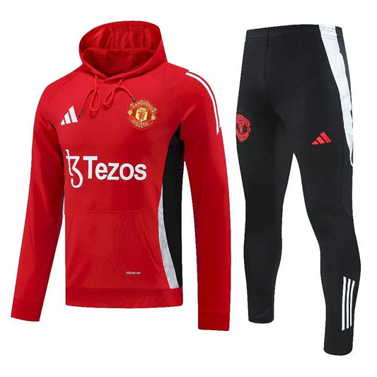 MANCHESTER UNITED TRAINING KIT 2024/25 RED AND BLACK
