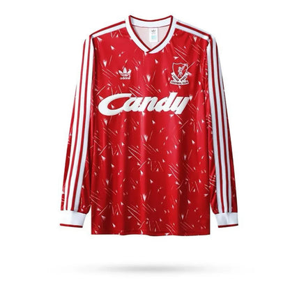 LIVERPOOL 1989 1990 RETRO HOME LONG SLEEVE JERSEY