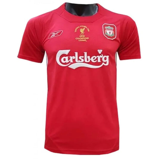 LIVERPOOL 2004 2005 RETRO HOME PLAYER JERSEY ISTANBUL END