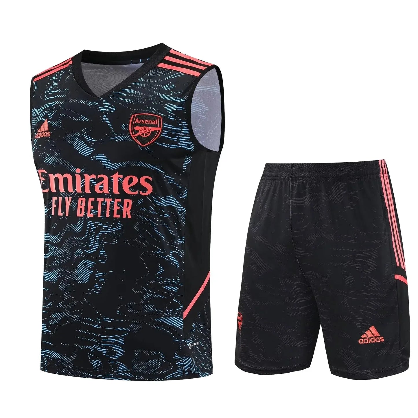 Arsenal Kit Training 2022/2023 Jersey + Shorts - No Sleeve