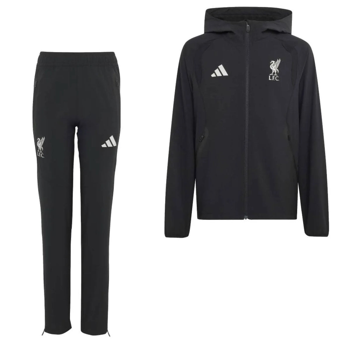 Liverpool Tiro Travel Training Jacket 2026-2027 Kids Black White