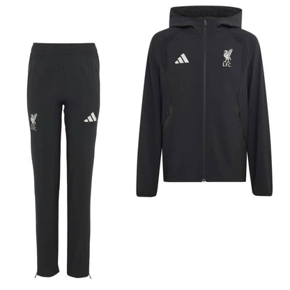 Liverpool FC Tiro Travel Tracksuit 2026-2027 Black White