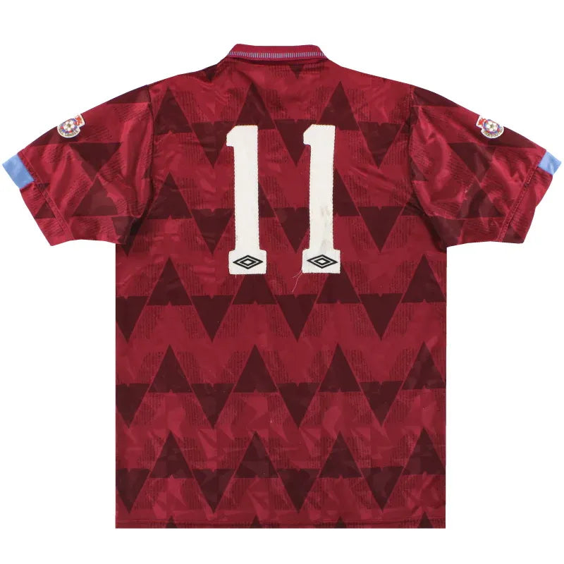 MANCHESTER CITY 1991 1992 RETRO AWAY JERSEY