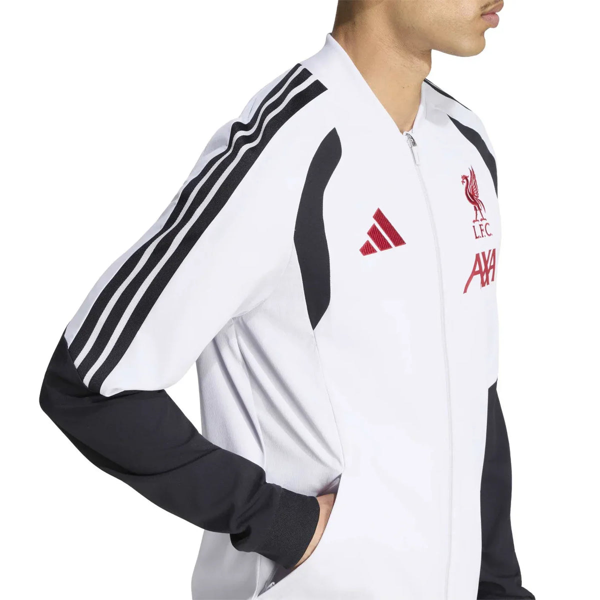Liverpool FC Training Tracksuit 2026/27 – White, Black & Red.