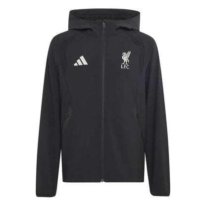 Liverpool Tiro Travel Training Jacket 2026-2027 Kids Black White