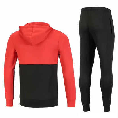 MANCHESTER UNITED 2018/2019 HOODED TRAINING KIT RED AND BLACK