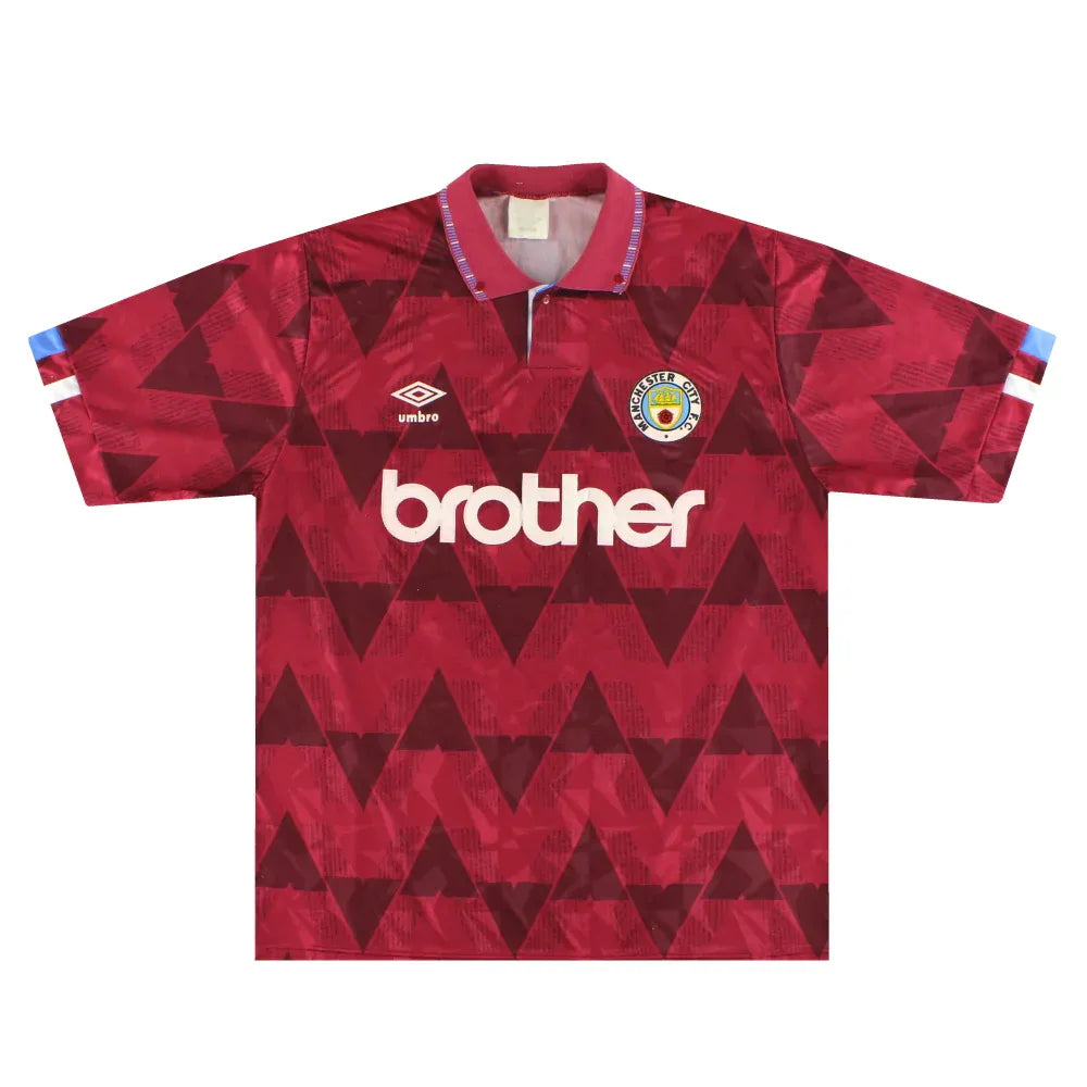 MANCHESTER CITY 1991 1992 RETRO AWAY JERSEY