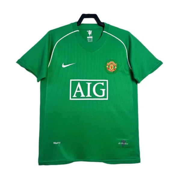 MANCHESTER UNITED 2007/08 GREEN GOALKEEPER RETRO JERSEY