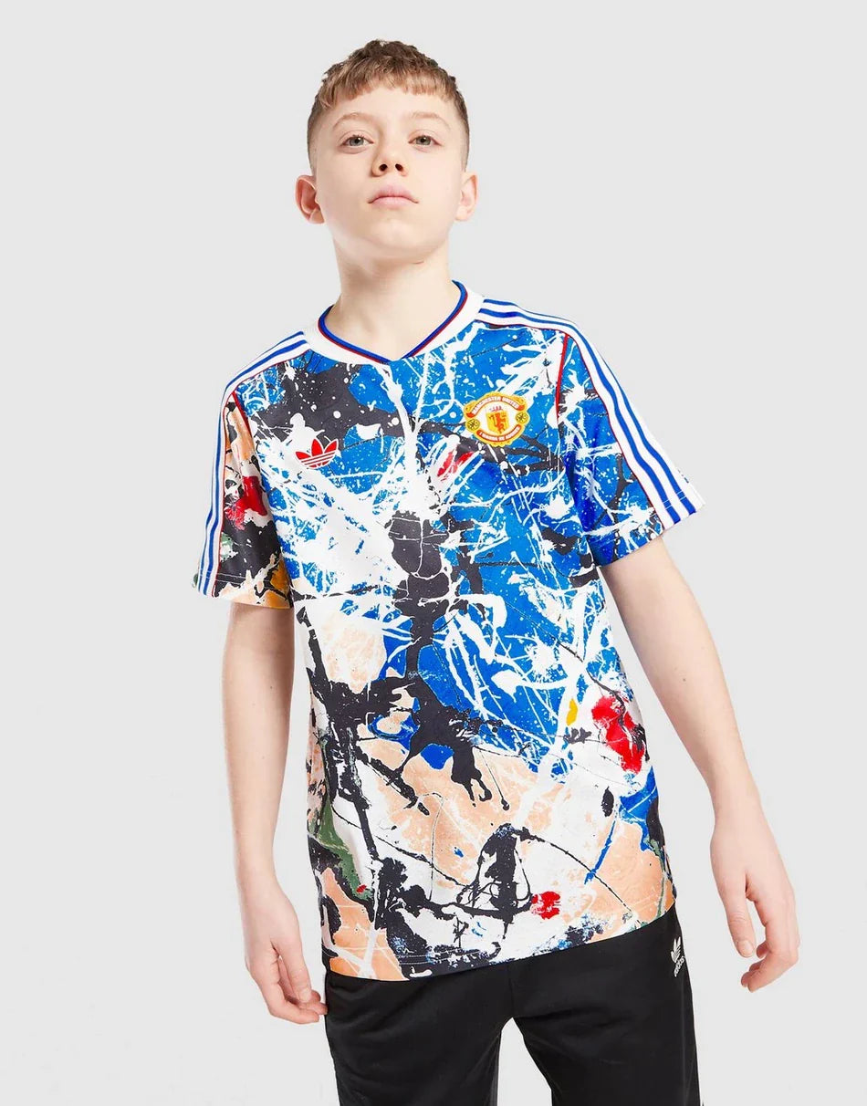 Manchester United x Kids Stone Roses Jersey Blue