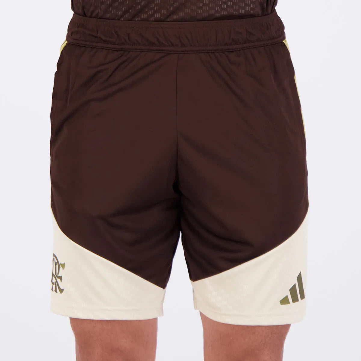 Shorts Flamengo Training 2026 Marrom e Bege